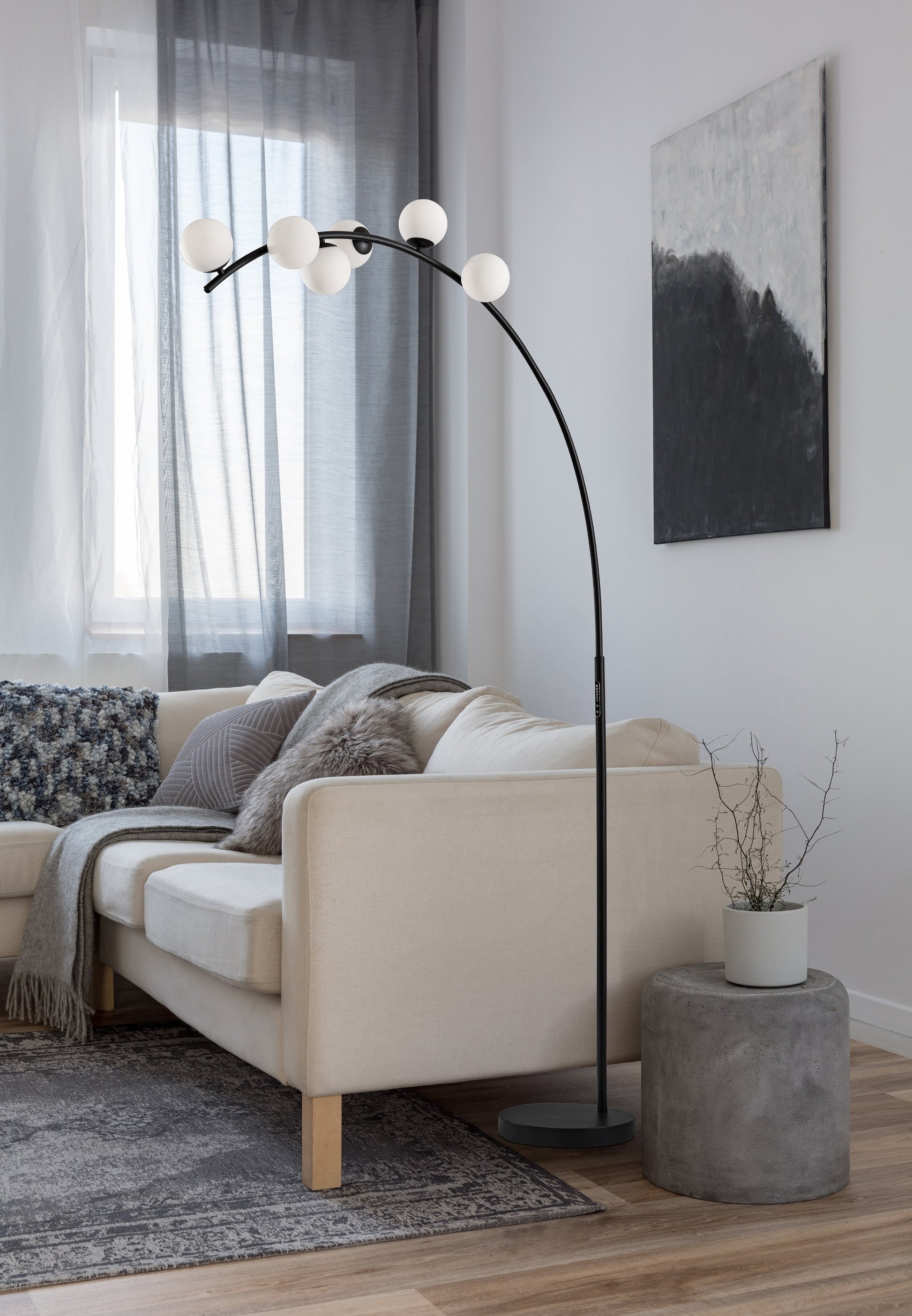 Jesse Ronan LED Arc Lamp w. Smart Switch