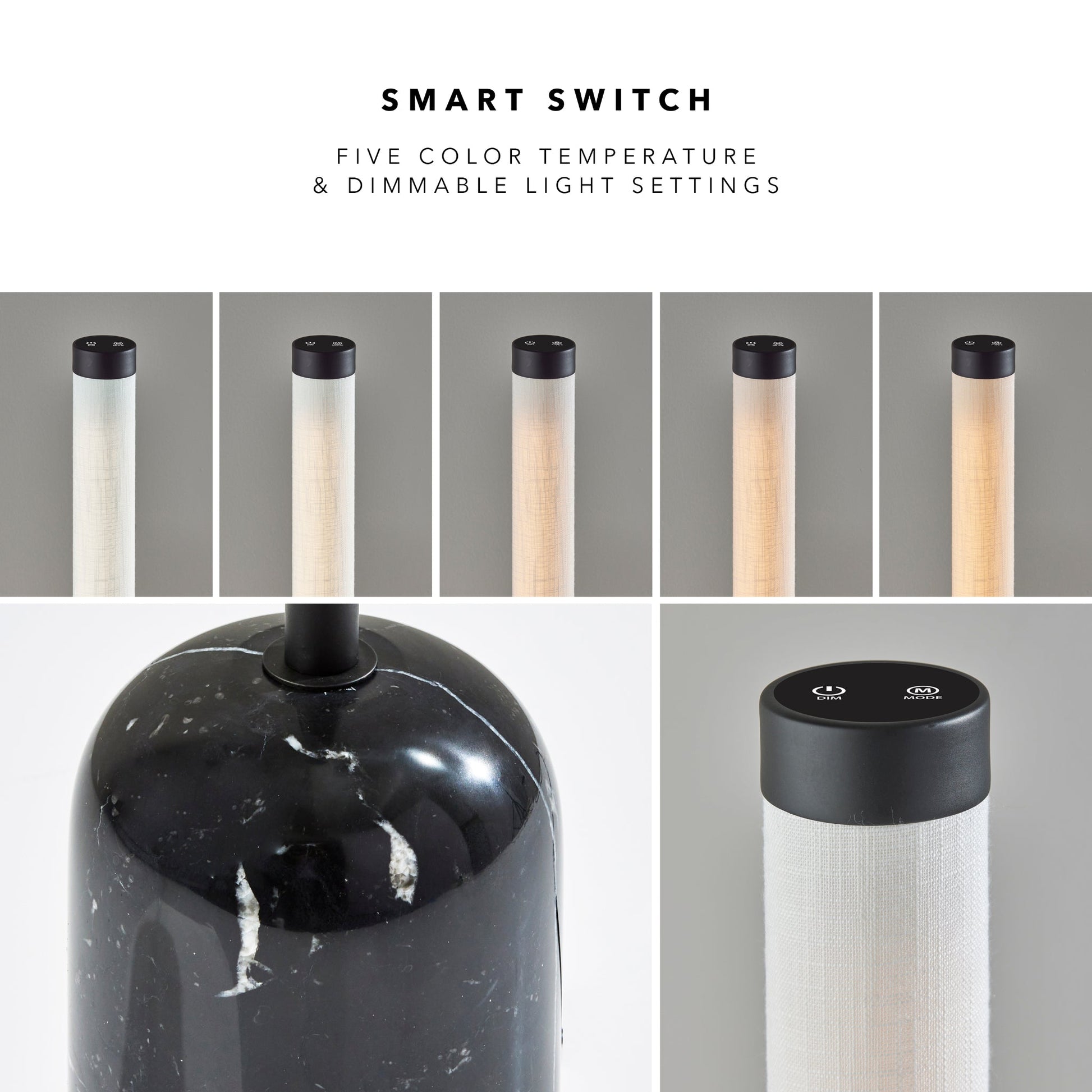 Hughes LED Table Lamp with Smart Switch