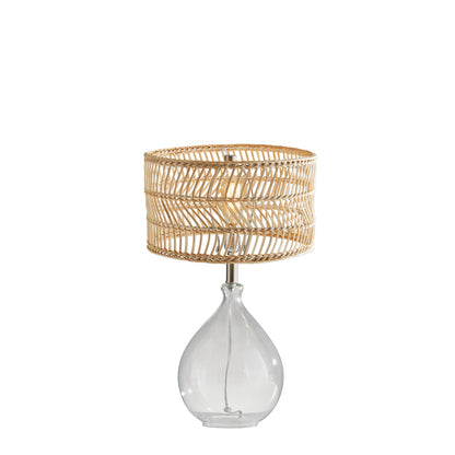 Rattan Teardrop Table Lamp