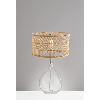 Rattan Teardrop Table Lamp