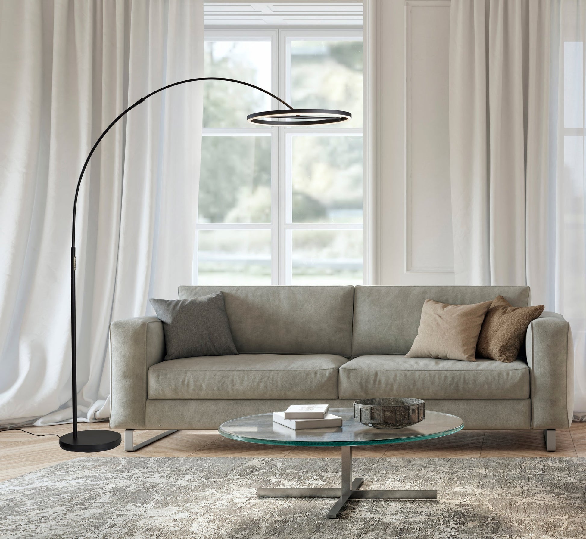 Kimberly Falcon LED Arc Lamp w. Smart Switch