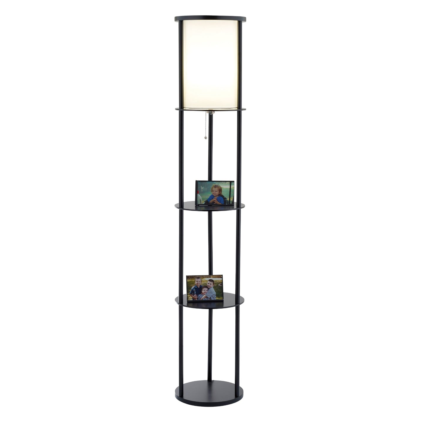 Oswald Round Shelf Floor Lamp