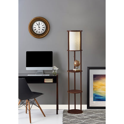 Oswald Round Shelf Floor Lamp