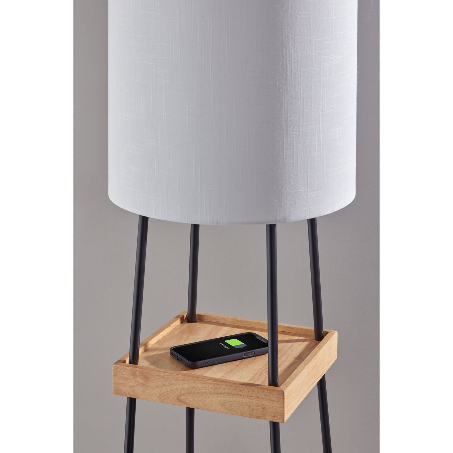 Cypress Wireless Charging Shelf Floor Lamp