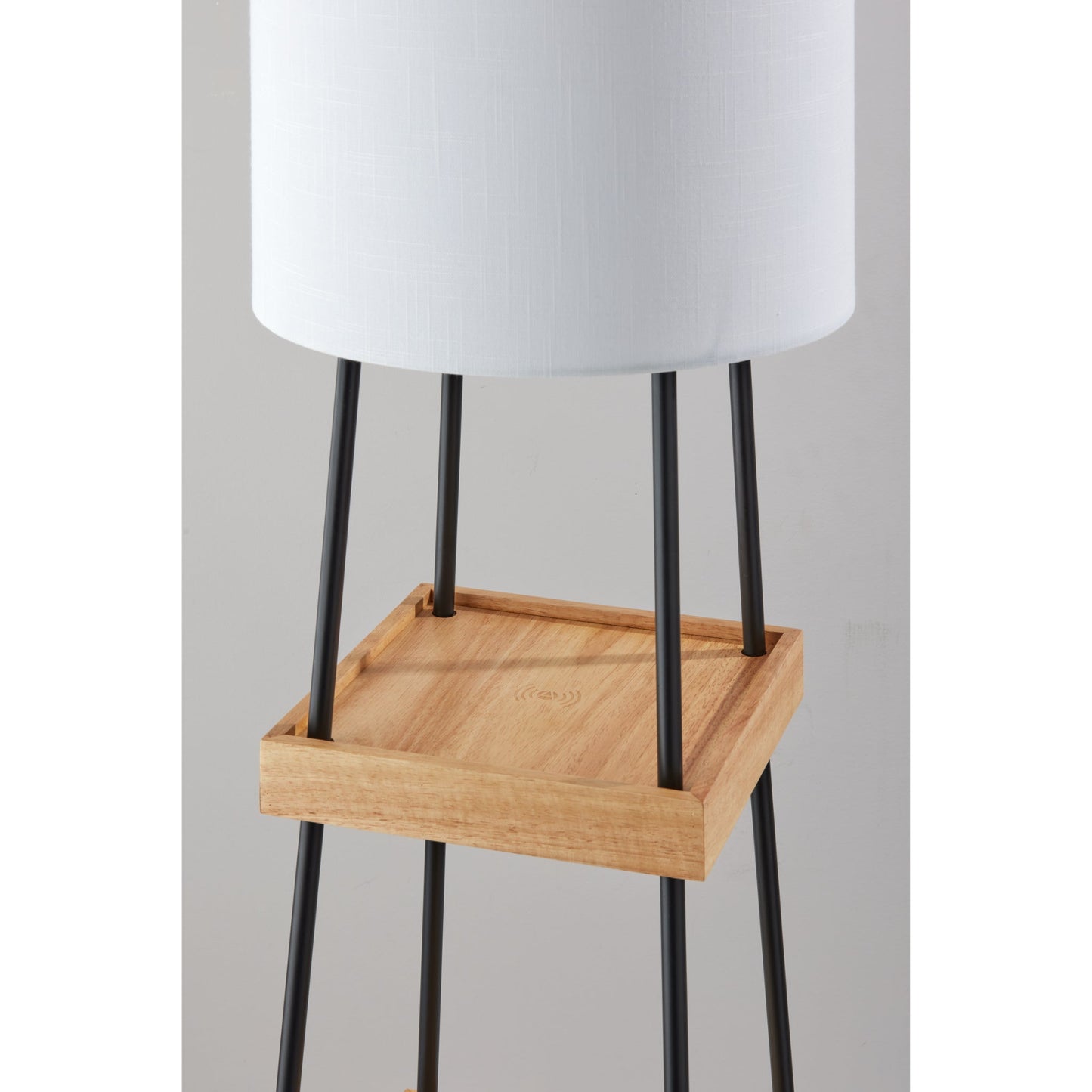 Cypress Wireless Charging Shelf Floor Lamp