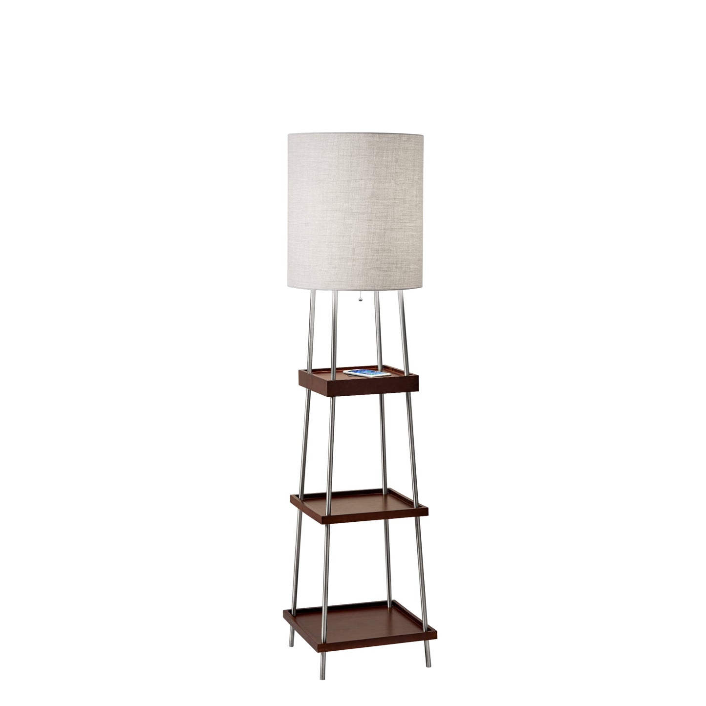 Cypress Wireless Charging Shelf Floor Lamp