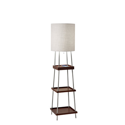 Cypress Wireless Charging Shelf Floor Lamp