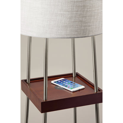 Cypress Wireless Charging Shelf Floor Lamp