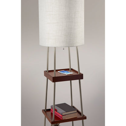 Cypress Wireless Charging Shelf Floor Lamp