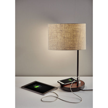 Saxon Wireless Charging Table Lamp