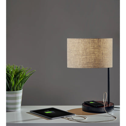 Saxon Wireless Charging Table Lamp