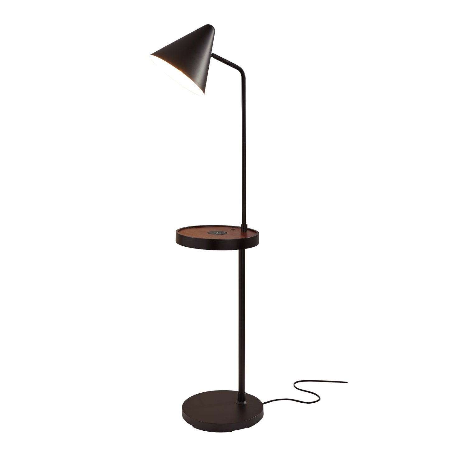 Saxon Wireless Charging Task Shelf Floor Lamp