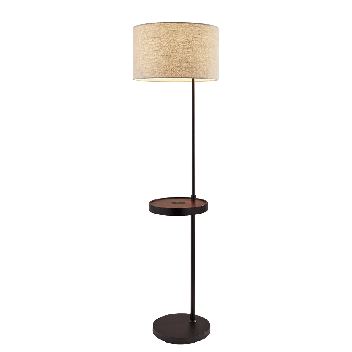 Saxon Wireless Charging Shelf Floor Lamp