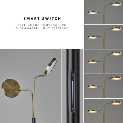 Drake LED Floor Lamp with Smart Switch