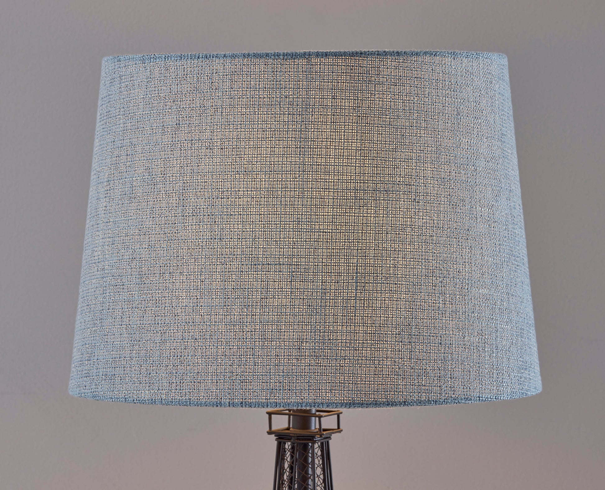 Kayla Tower Table Lamp-Blue Shade